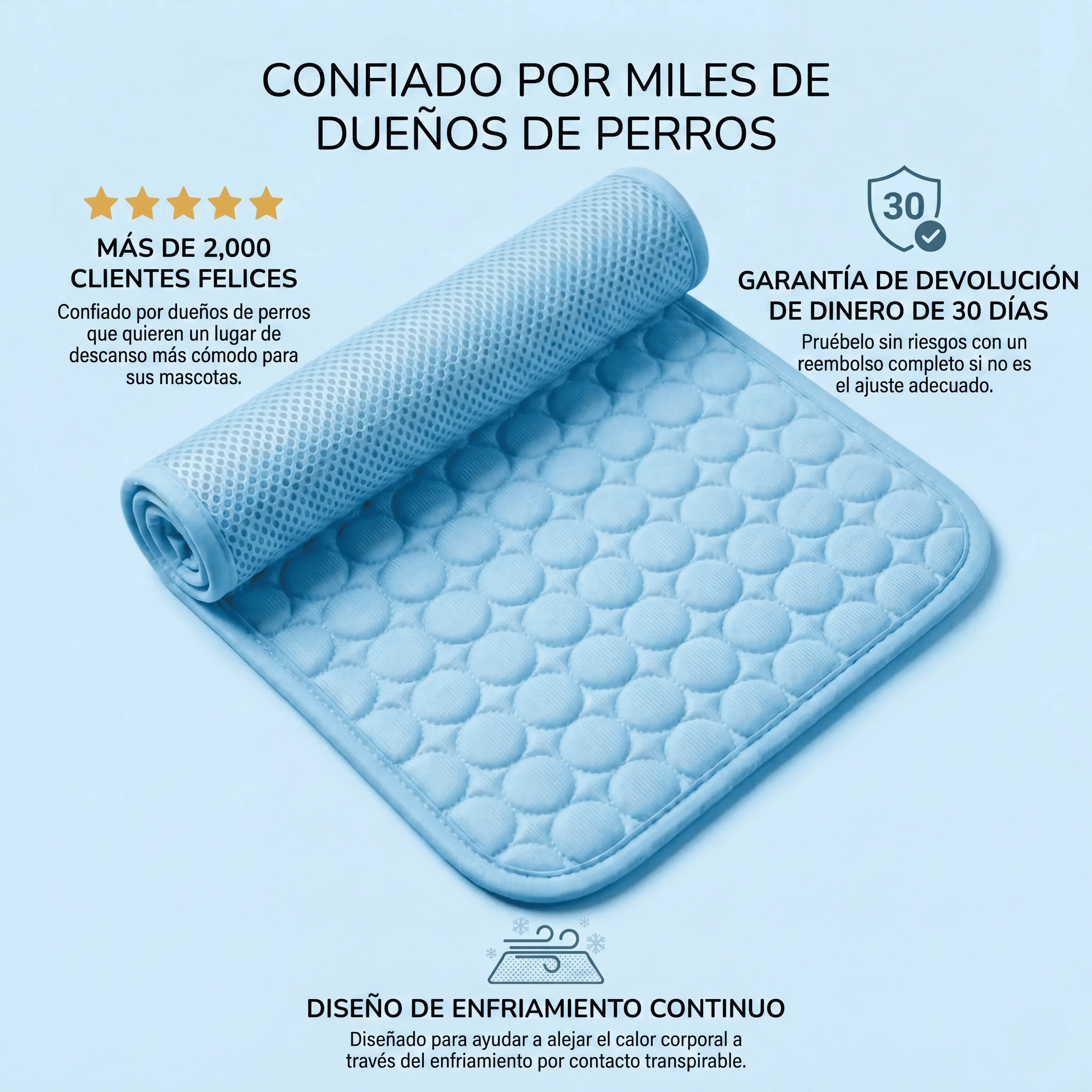 IcyNap™ — Tu perro fresco al instante, sin gel, sin electricidad.